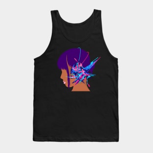 Cyberpunk Girl Music Tank Top